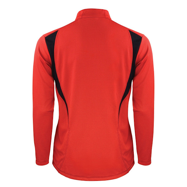 Spiro Unisex Adult Trial Zip Neck Training Top M Röd/Svart/Vit Red/Black/White M