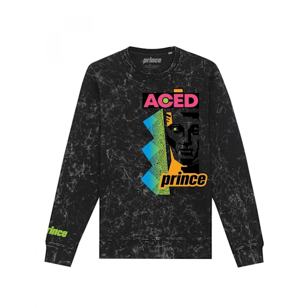 Prince Unisex Vuxen Sliced Vintage Wash Sweatshirt S Svart Splatter Black Splatter S