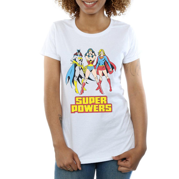 DC Comics Dam/Kvinnor Wonder Woman Super Power Group Bomull T-shirt White M