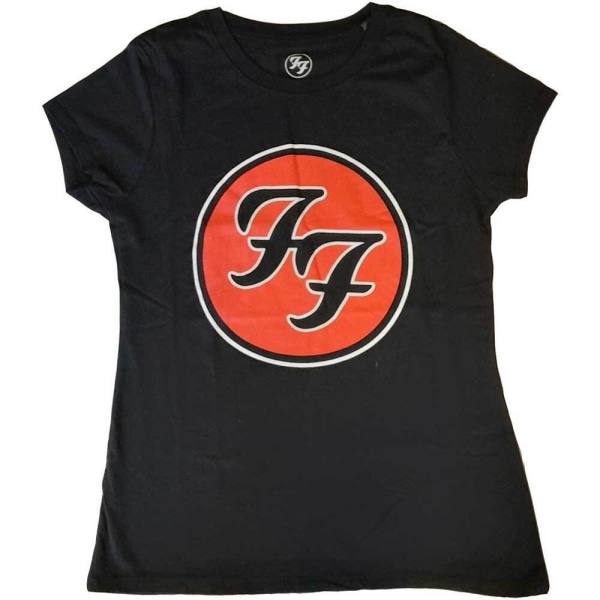 Foo Fighters Dam/Ladies Logotyp bomull T-shirt S Svart Black S