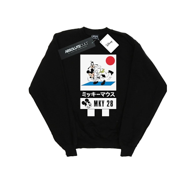 Disney Herr Mickey Och Långben Karate Sweatshirt 5XL Svart Black 5XL