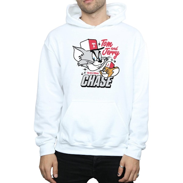 Tom And Jerry Herrkatt & Musjakt Hoodie 3XL Vit White 3XL