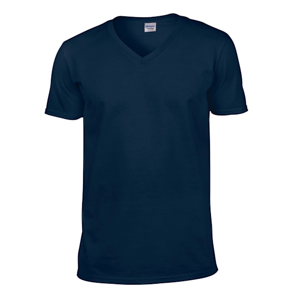 Gildan Unisex Vuxen Softstyle V-ringad T-shirt L Marinblå Navy L