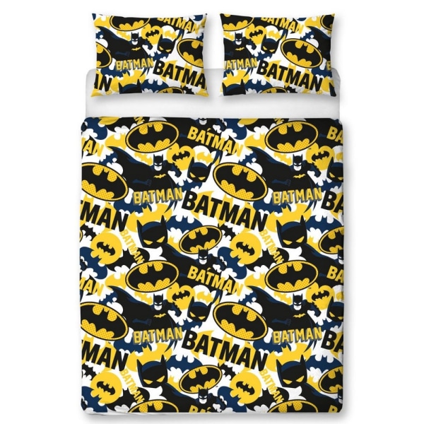 Batman Camo Påslakan Set Enkelsäng Blå/Gul/Svart Blue/Yellow/Black Single