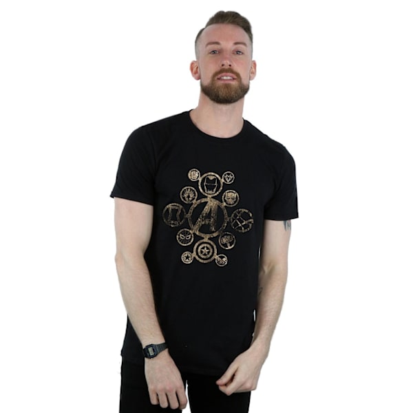 Avengers Infinity War Herr Ikoner Bomull T-shirt XL Svart Black XL