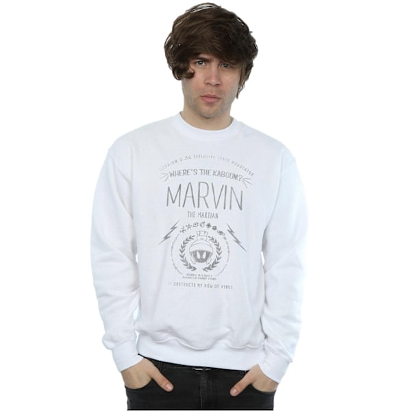 Looney Tunes Herr Marvin The Martian Where´s The Kaboom Sweatshirt White M