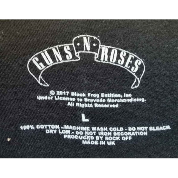 Guns N Roses Unisex vuxen Inte i denna livstidsturné Xerox T-Shi Black L