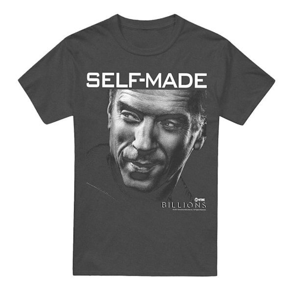 Billions Unisex Vuxen Self Made T-Shirt XL Kolgrå Charcoal XL