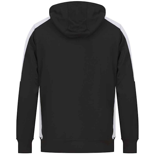 Finden & Hales Unisex Adult Contrast Panel Hoodie S Svart/Vit Black/White S