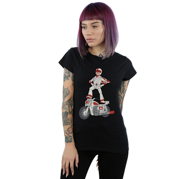 Disney Dam/Kvinnor Toy Story 4 Duke Caboom Pose Bomull T-Shir Black M