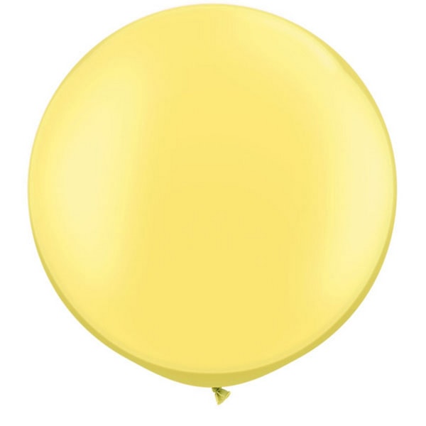 Qualatex 5 tum enkla latexpartyballonger (förpackning om 100) (48 färger) Pearl Lemon One Size