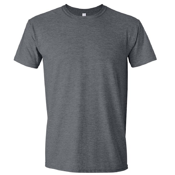 Gildan Herr Kortärmad Soft-Style T-Shirt 4XL Mörkgråmelerad Dark Heather 4XL
