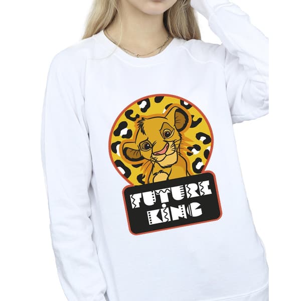 Disney Dam/Damer The Lion King Future Simba Sweatshirt S Vit White S
