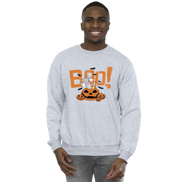 Tom & Jerry Herr Halloween Boo! Sweatshirt M Sports Grey Sports Grey M