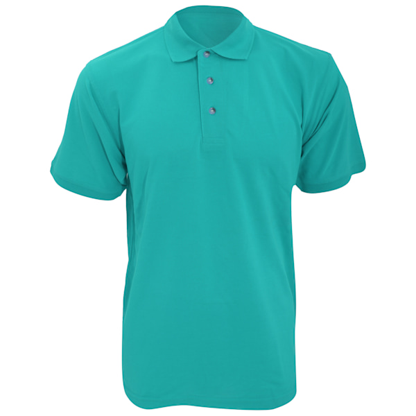 Kustom Kit Workwear Herr Kortärmad Polotröja S Turkos Turquoise S