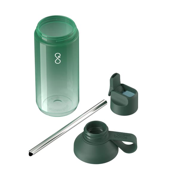 Ocean Bottle Go Clear 710ml Sugrörsflaska One Size Skogsgrön Forest Green One Size