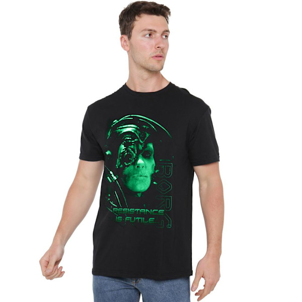 Star Trek Herr Resistance is Futile T-Shirt 5XL Svart Black 5XL