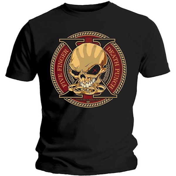 Five Finger Death Punch Unisex Adult Decade Of Destruction Cott Black L