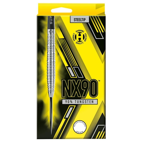 Harrows NX90 Tungsten Darts Set (3-pack) 26g Silver/Gul Silver/Yellow 26g