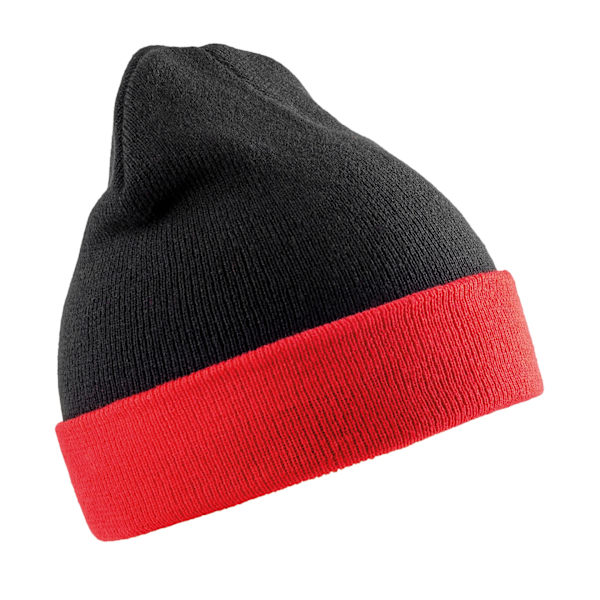 Result Genuine Recycled Unisex Vuxen Kompass Mössa One Size Bl Black/Red One Size