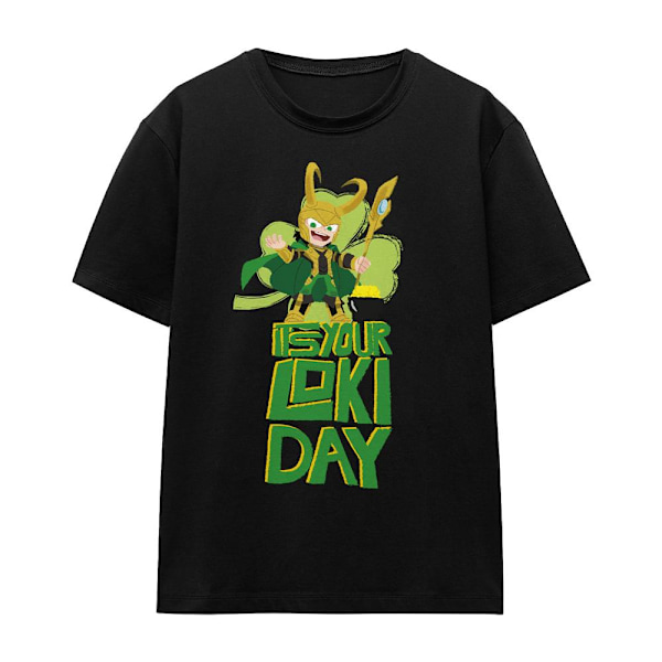 Loki Unisex Vuxen Loki Day St Patricks Day T-Shirt XXL Svart Black XXL