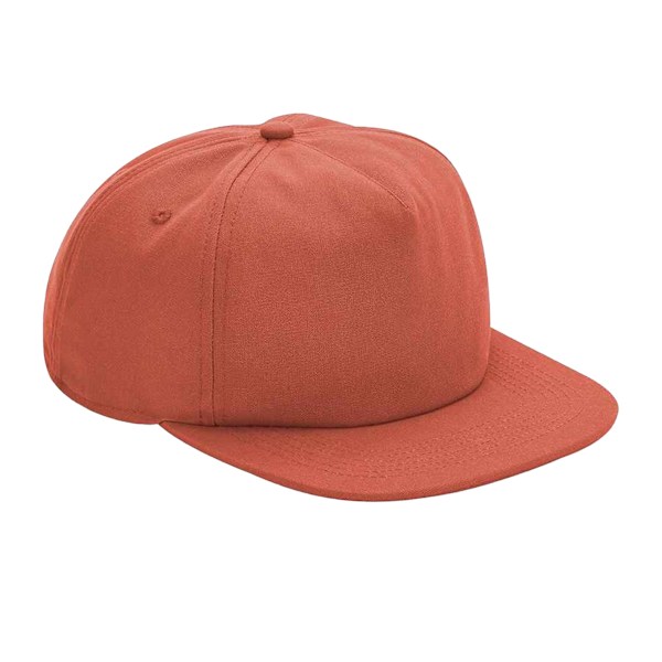 Beechfield Unisex Vuxen Organisk Bomull 5 Panel Baseball Cap One Terracotta One Size