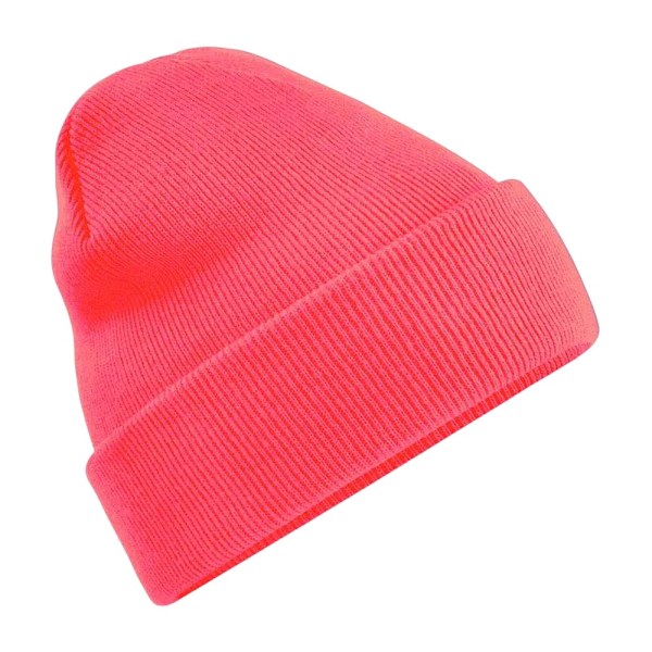 Beechfield Unisex Original Cuffed Beanie Vintermössa En Storlek Fl Fluorescent Pink One Size