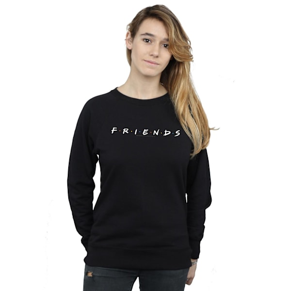 Friends Dam/Kvinna Logotyp Sweatshirt XL Svart Black XL