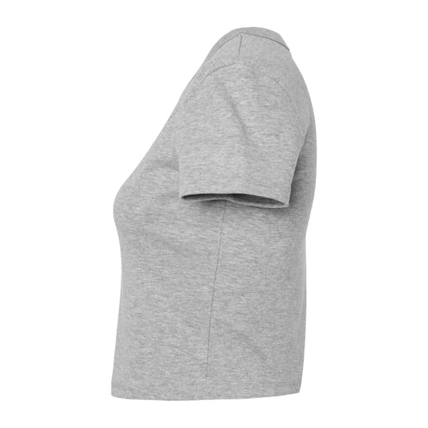 Bella + Canvas Dam/Damer Heather Micro-Rib Crop Top M Athle Athletic Grey M