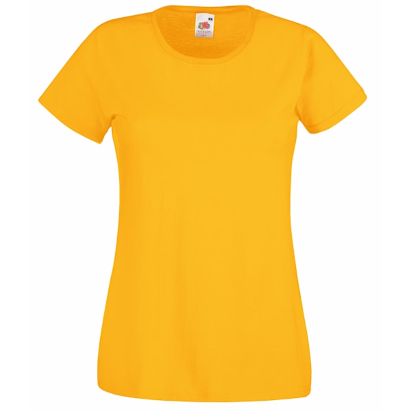 Fruit Of The Loom Dam/Kvinnors Lady-Fit Valueweight Kortärmad T-shirt Sunflower L