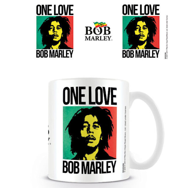 Bob Marley One Love Mug En Storlek Flerfärgad Multicoloured One Size