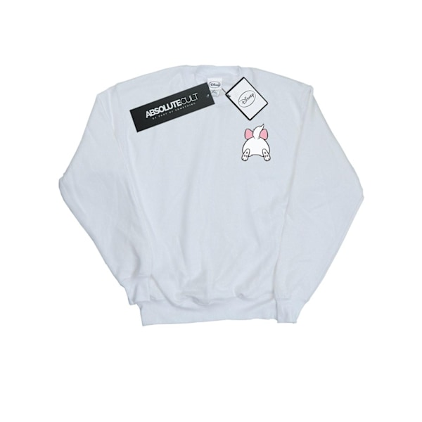 Disney Boys Aristocats Marie Bakside Brösttryck Sweatshirt 5 White 5-6 Years