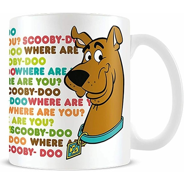 Scooby Doo Var Är Du? Mugg En Storlek Vit/Brun White/Brown One Size