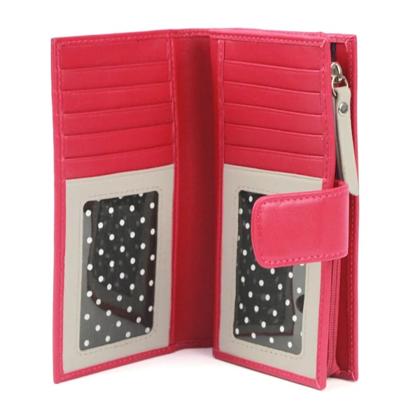 Eastern Counties Leather Hayley Läderplånbok En Storlek Rosa/Grå Pink/Grey One Size