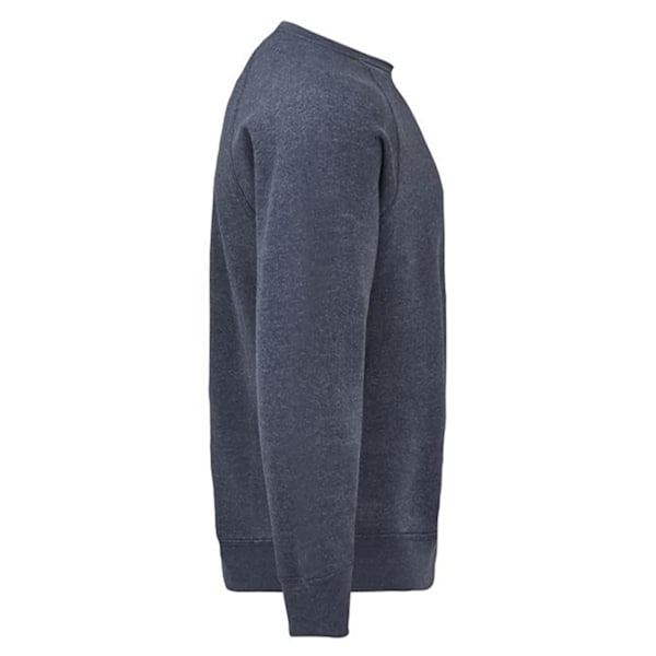 Fruit Of The Loom Vuxen Unisex Klassisk Raglan Sweatshirt S Hea Heather Navy S