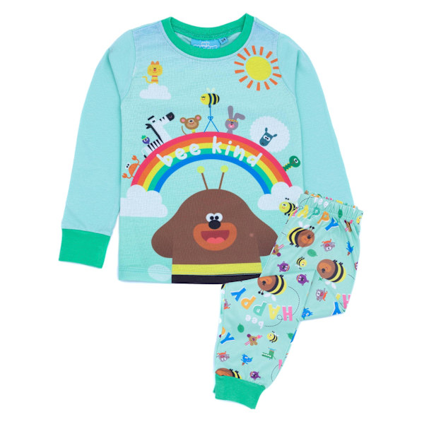 Hey Duggee Girls Bee Kind Lång Pyjamas Set 18-24 Månader Grön Green 18-24 Months