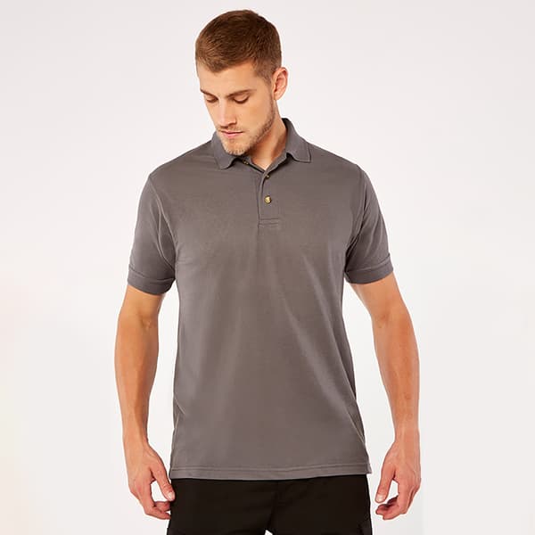Kustom Kit Workwear Herr Kortärmad Polotröja S Grafit Graphite S