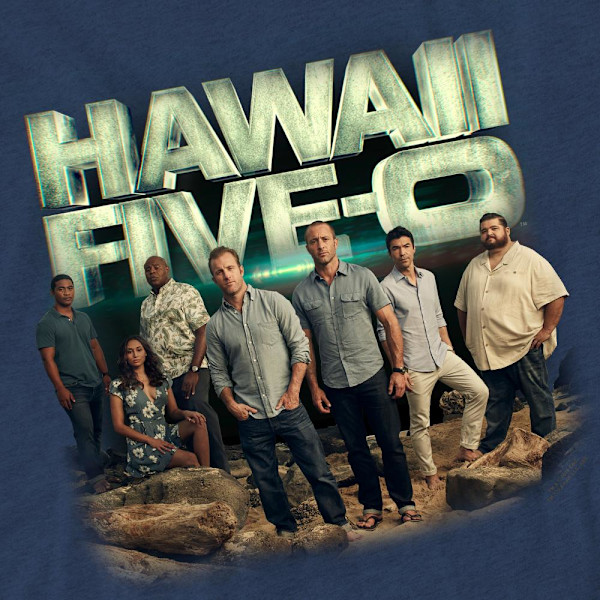 Hawaii Five-0 Unisex Vuxen Cast T-Shirt M Marinblå Navy M