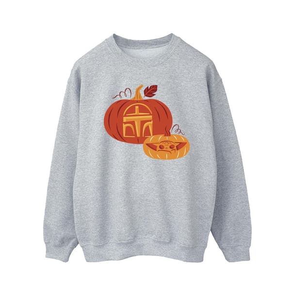 Star Wars Mandalorian Herr Pumpa Sweatshirt M Sportgrå Sports Grey M