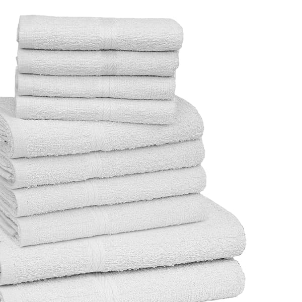 K Collection Handduksset i egyptisk bomull (10-pack) En storlek Vit White One Size