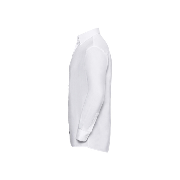 Russell Collection Herr Oxford Långärmad Skjorta 19.5in Vit White 19.5in