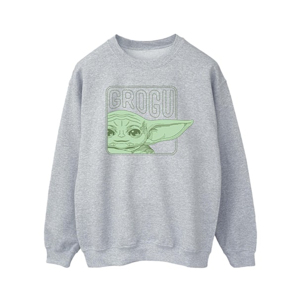 Star Wars Herr The Mandalorian Grogu Box Sweatshirt XL Sports G Sports Grey XL