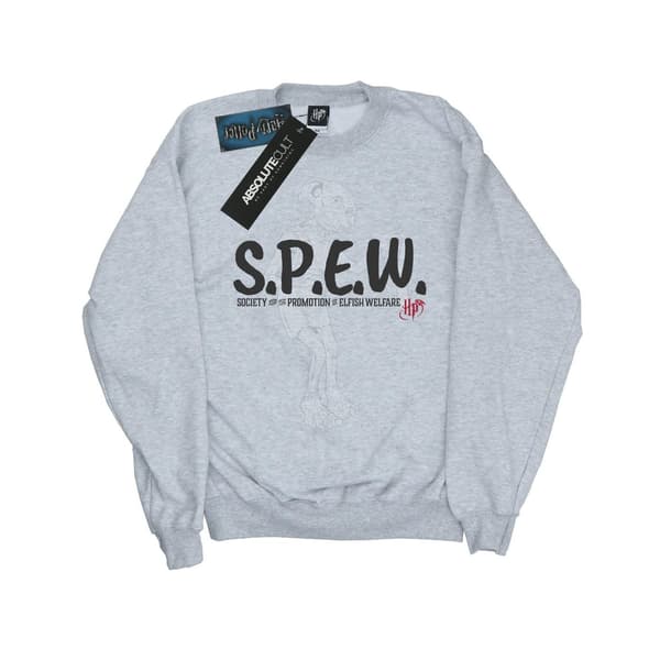 Harry Potter Dam/Damer Dobby SPEW Sweatshirt M Heather Grey Heather Grey M