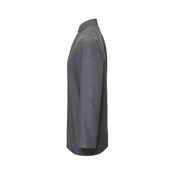 Premier Unisex Vuxen Wrap Over Långärmad Kockjacka M Grå Grey Denim M