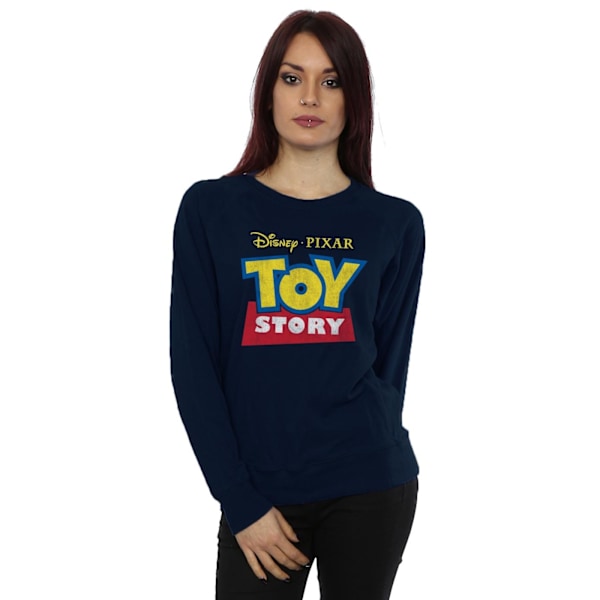 Disney Dam/Kvinnor Toy Story Logo Sweatshirt XS Mörkblå Deep Navy XS