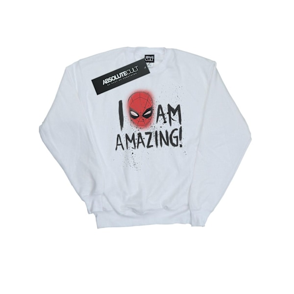 Marvel Herr Spider-Man I Am Amazing Sweatshirt M Vit White M