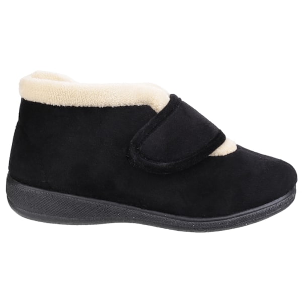 Fleet & Foster Dam/Dam Levitt Touch Fasten Tofflor 5 UK Black 5 UK