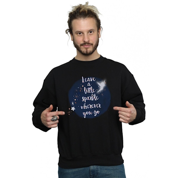 Disney Mens Tinker Bell A Little Sparkle Sweatshirt M Svart Black M