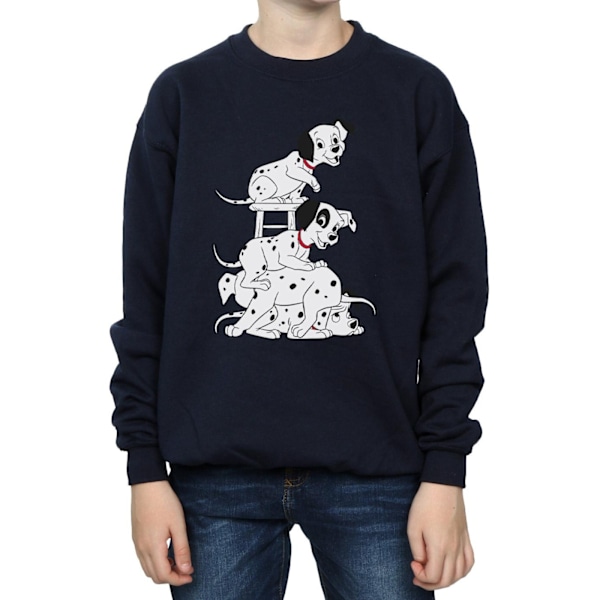 101 Dalmatiner Pojksstol Sweatshirt 9-11 år Marinblå Navy Blue 9-11 Years