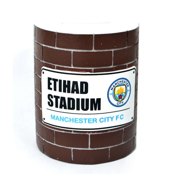 Spot On-gåvor Reager Football Club Brick Wall Penninglåda One Size Manchester City One Size
